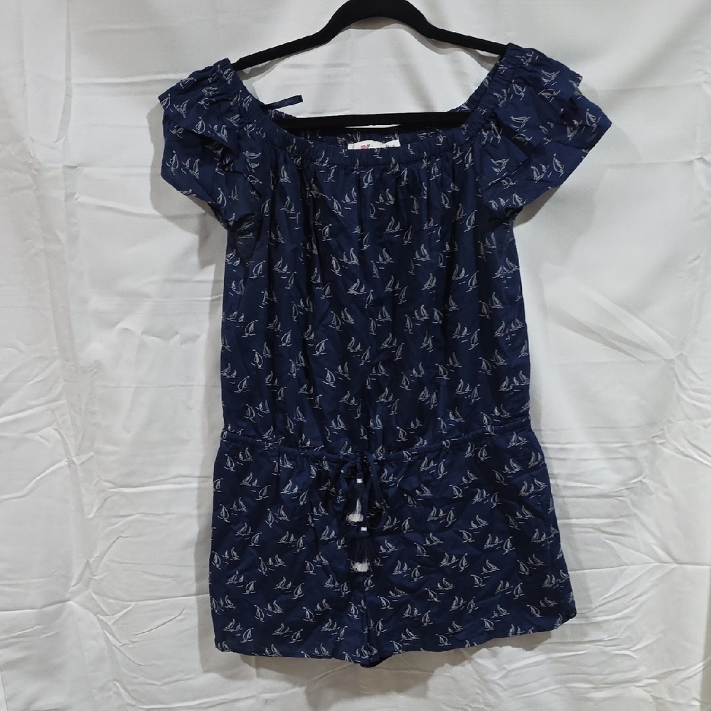 Vineyard Vines Blue Sailboat Pattern Shorts